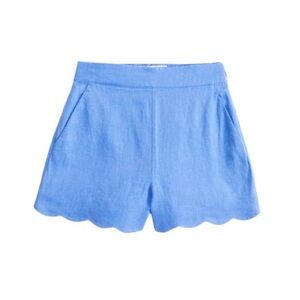 A&F Linen Scalloped Shorts